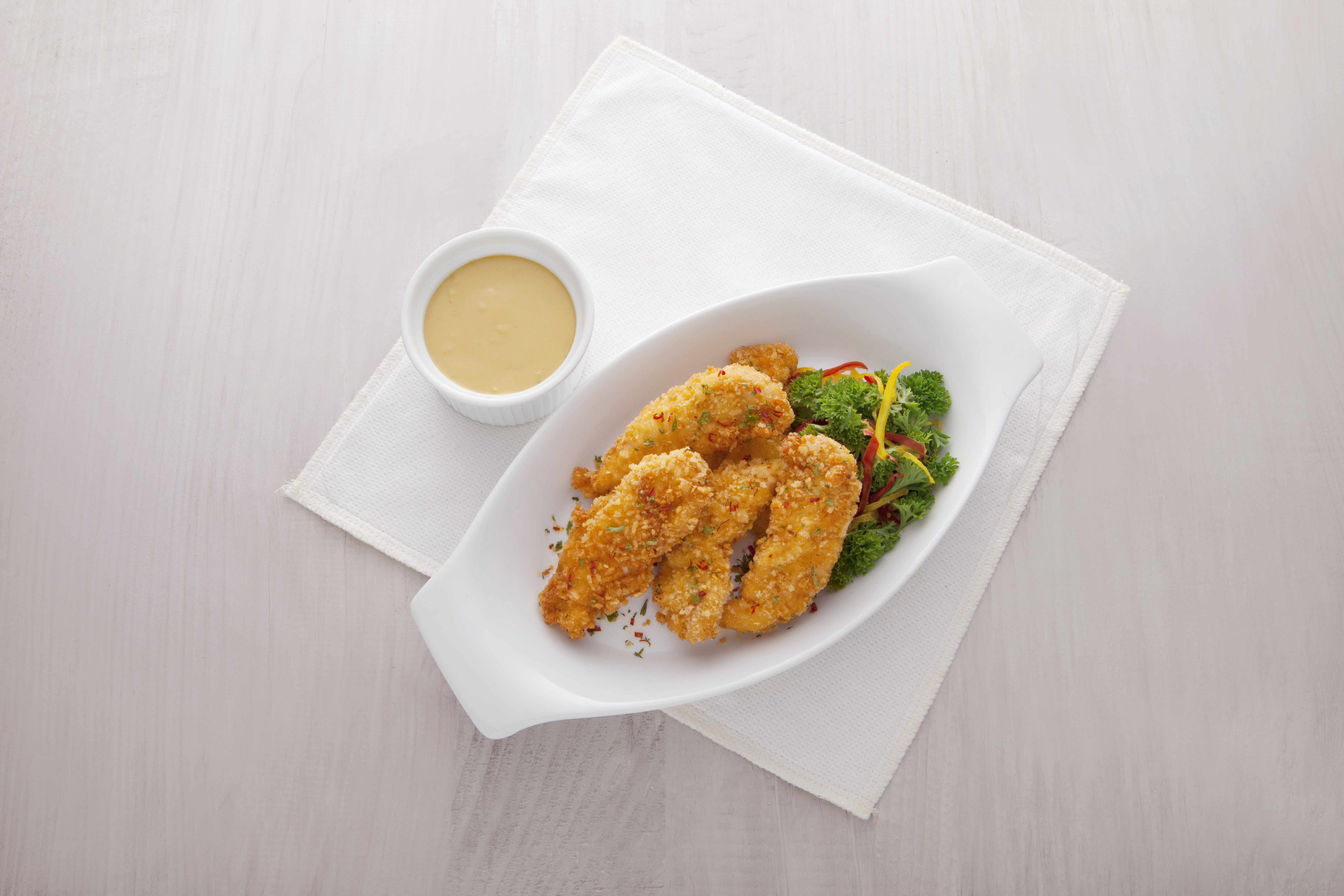 Honey Mustard Sauce with Fried Chicken