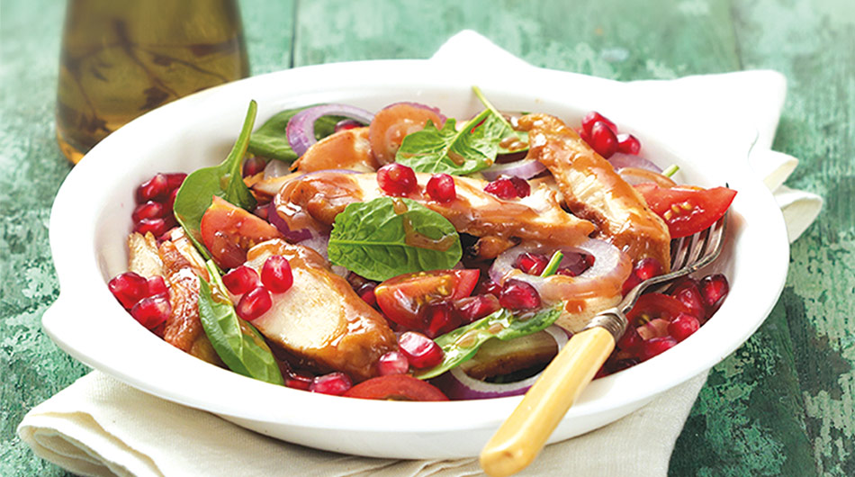 Salad Ayam Panggang Buah Delima