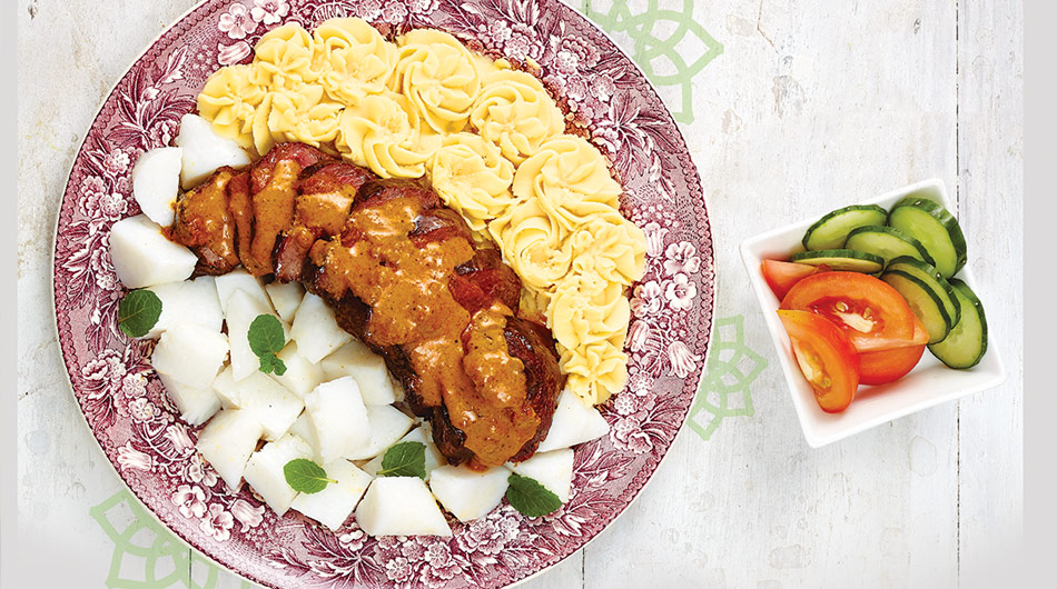 Rendang Daging dengan Kentang Lenyek