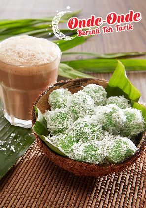 Onde-Onde Berinti Teh Tarik