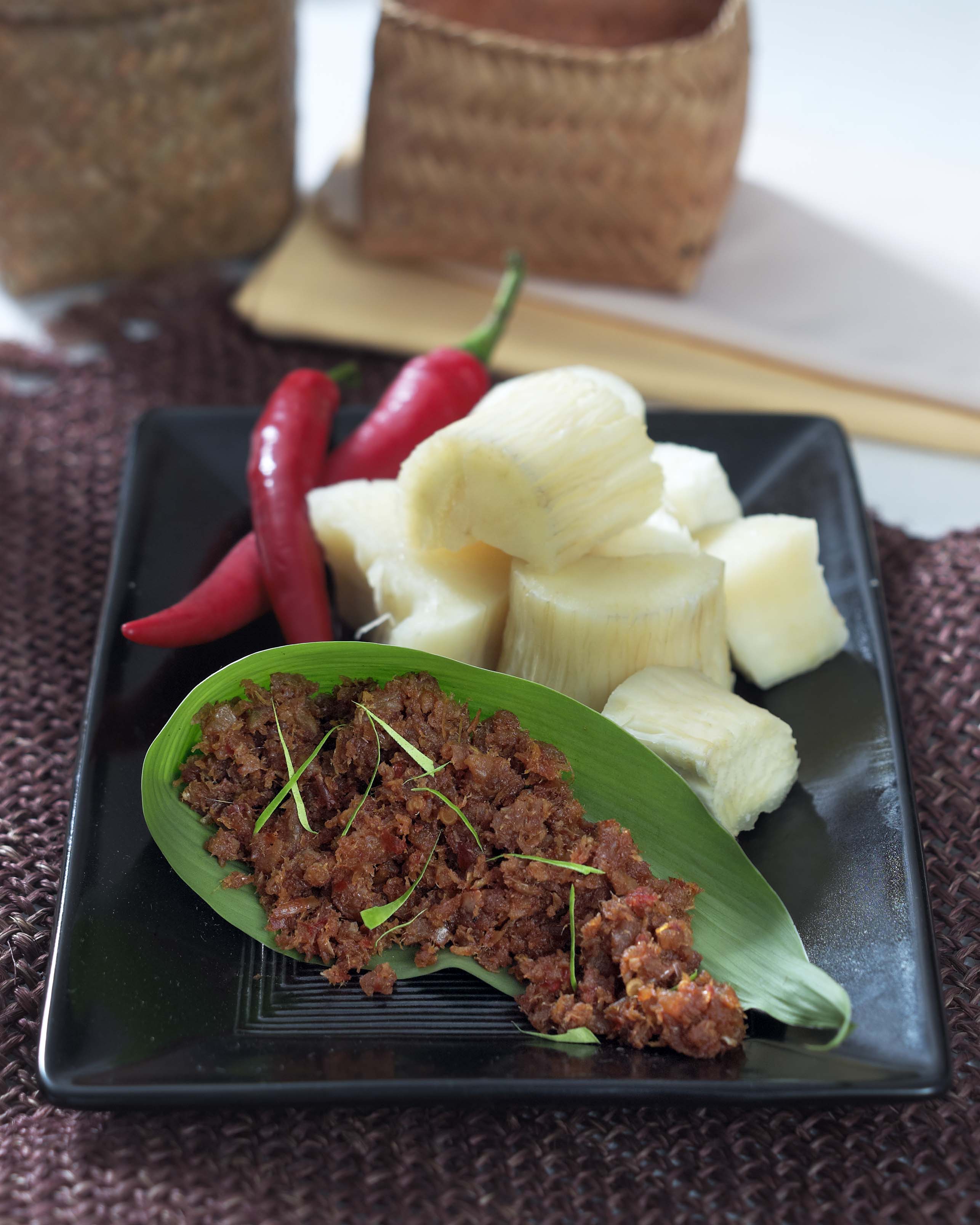 Prawn Sambal with Tapioca